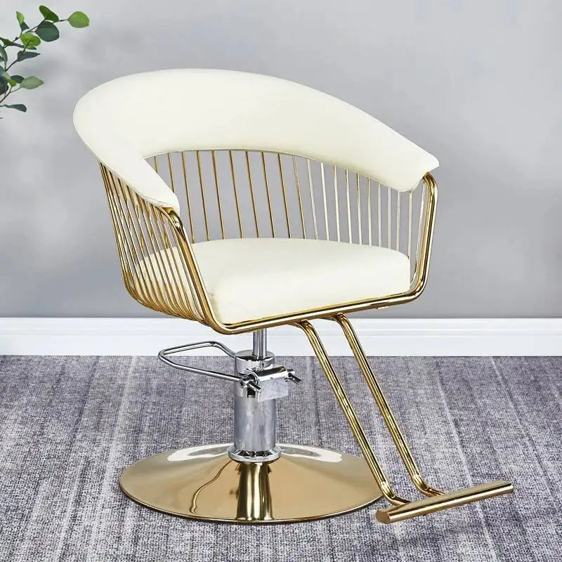 High-end stainless steel dining chair single sofa chair designer home living room wrought iron balcony