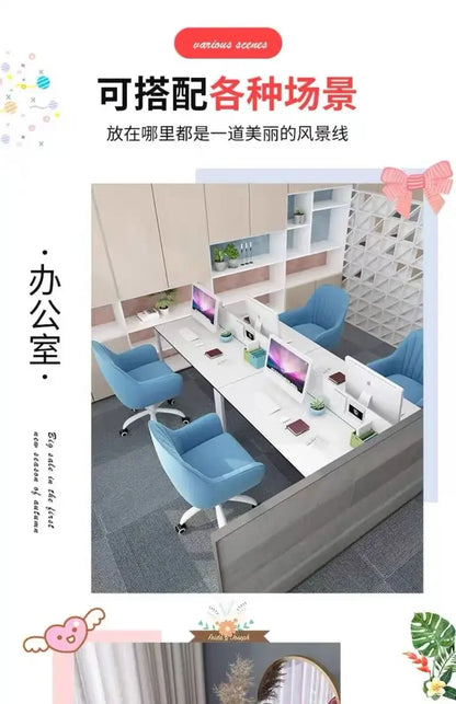 Home Computer Chair Girl's Bedroom Backrest Lift Swivel Chair College Student Dormitory Study Chair Comfortable Office Chairs