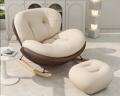 Snail Rocking Chair Large Living Room Chairs Lounge Rocking Nordic Chairs Luxury Modern Throne Ergonomic Sofa Home Furniture