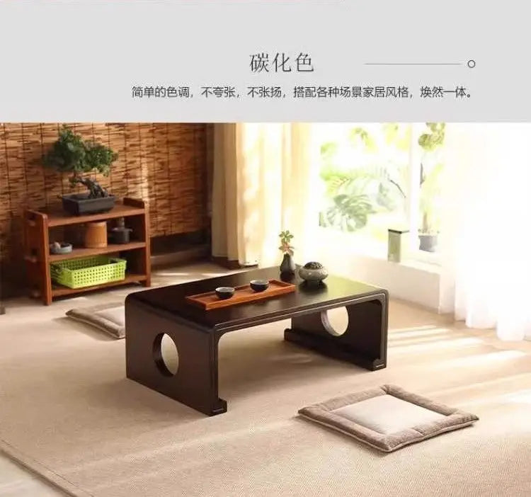 Homestay Leisure Coffee Tables Windowsill Living Room Multi-functional Low Coffee Tables Tea Wooden Furniture ChaJi MH40CJ