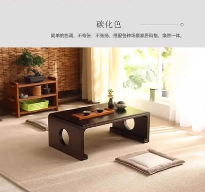 Homestay Leisure Coffee Tables Windowsill Living Room Multi-functional Low Coffee Tables Tea Wooden Furniture ChaJi MH40CJ