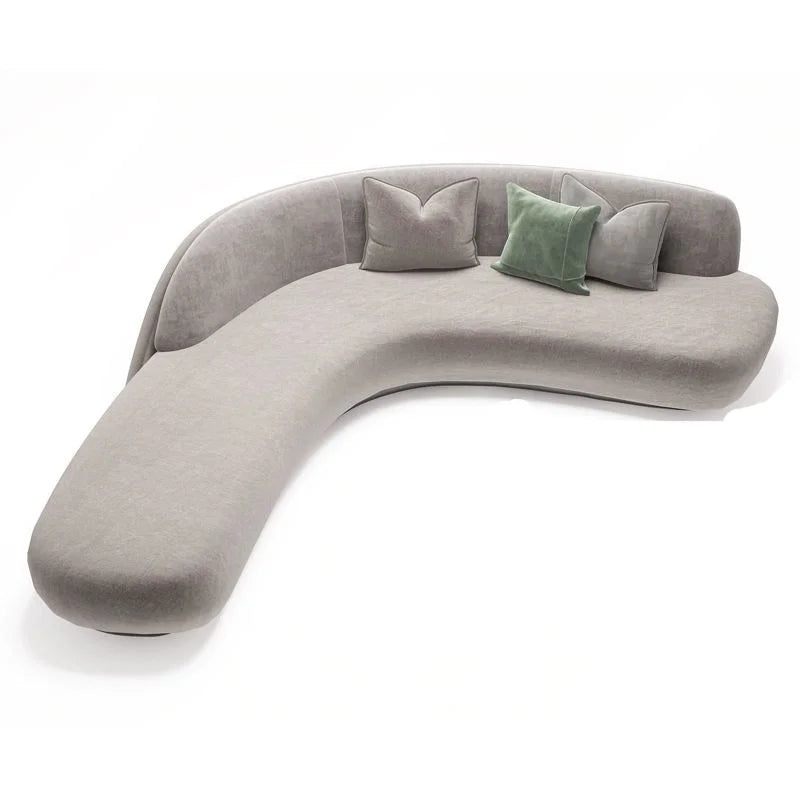 YFY Curved Sofa Living Room Hotel Lobby Rest Area Booth