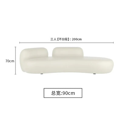 Premium flooring, living room sofa, Nordic velvet, Italian minimalism, lounge sofa, curved fabric, wooden sofa