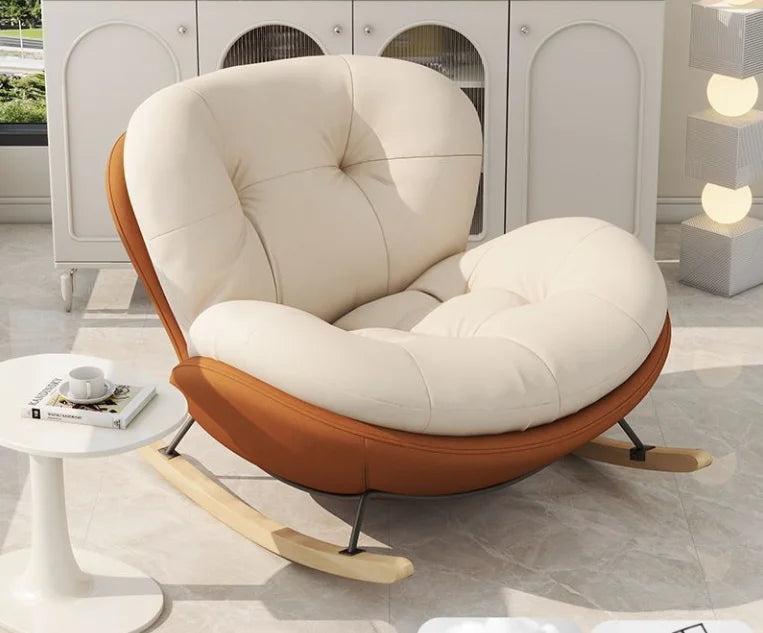 Snail Rocking Chair Large Living Room Chairs Lounge Rocking Nordic Chairs Luxury Modern Throne Ergonomic Sofa Home Furniture