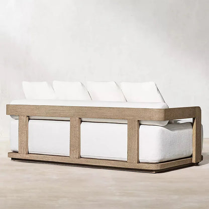 New Design Morden Outdoor Patio Furniture Sofa Set All Weather Waterproof Fabric Aluminum Sofa