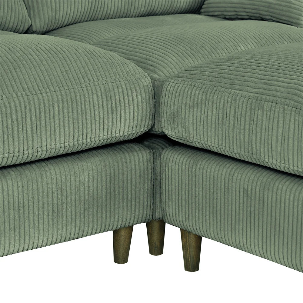 121" Modular Sectional Sofa Couch L Shaped Upholstered Sofa With Chaise Cushion Oversized 6 Seater Couches Sofas For Living Room