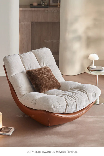 Italian living room creative single chair Nordic small apartment backrest sofa chair