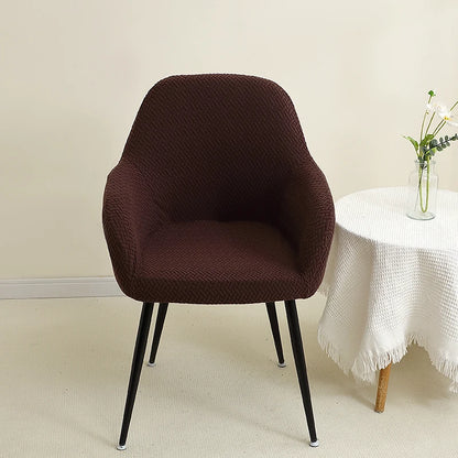 1/2pcs Jacquard Chair Covers High Arm Dining Chair Cover Elastic Chair Seat Slipcover Protector for Wedding Living Room Home