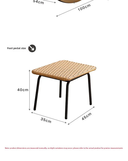 Modern Rocking Lounge Chair for Balcony Woven Rattan Lobster Chair Indoor Swing Seat Comfortable Single Sofa for Living Room