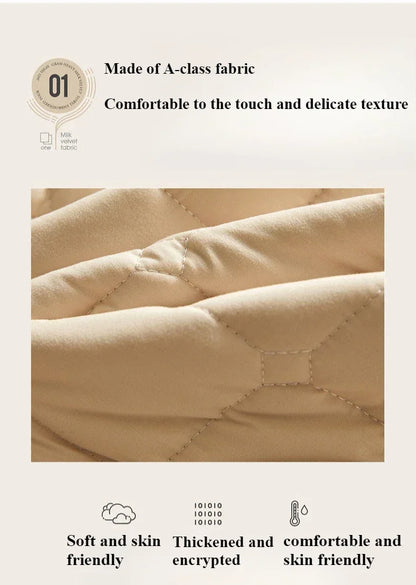 1PC Soft Fibre Waterproof Mattress Cover Thickened Breathable Diaper Proof Foldable Household