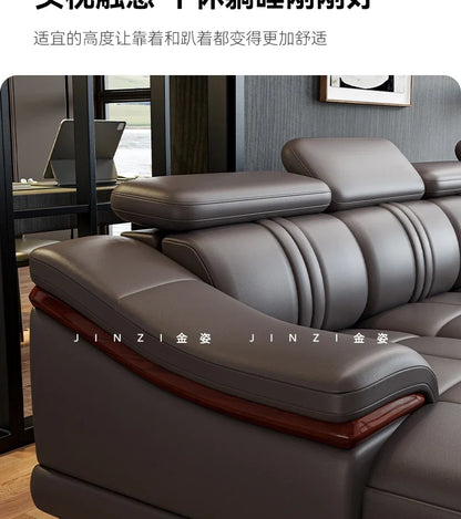 Floor Designer Living Room Sofas Couch Leather Nordic Minimalist Sofas Relaxing Room Decor Sillon Cama Lounge Suite Furniture