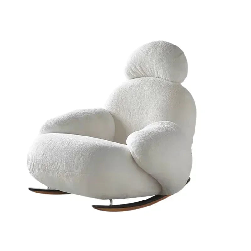 Balcony Living room Bedroom Designer Internet celebrity chair Solid wood tripod recliner