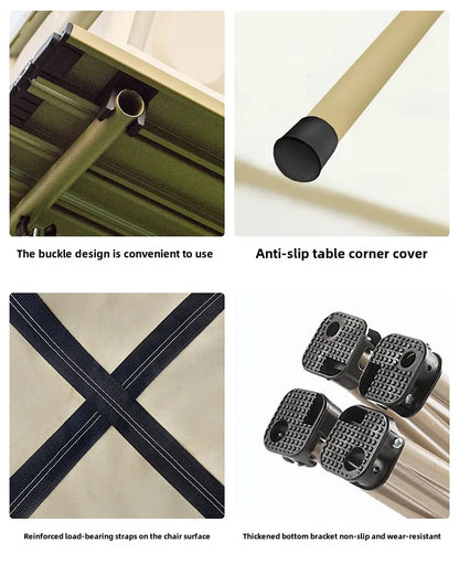Outdoor folding table Egg roll table Camping table Portable picnic table and chairs Full set Camping equipment supplies