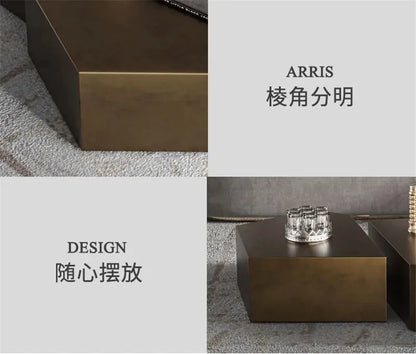 Nordic Stainless Steel Coffee Tables for Living Room Furniture Sofa Side Table Household Small Apartment Designer Coffee Table