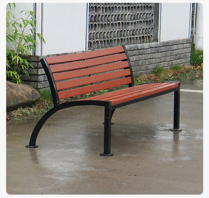 Customized Outdoor Aluminum Park Benches Patio Bench Seat Plastic Wood Long Urben Furniture for Public Area