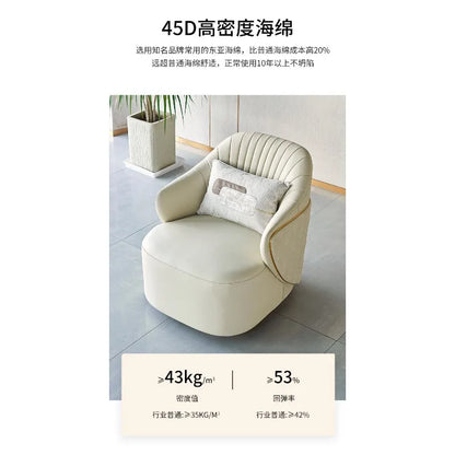 Italian minimalist leisure simple light luxury designer furniture negotiation reception sofa armchair
