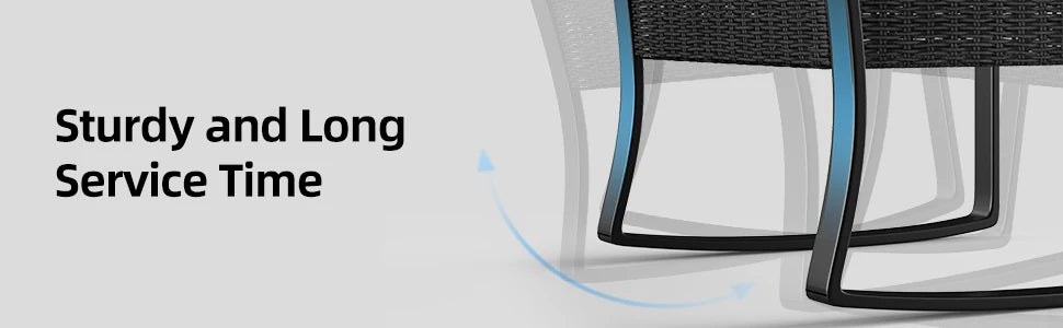 utdoor Rattan Conversation with Coffee Table for Garden Balcony Backyard Poolside (Grey Cushion)