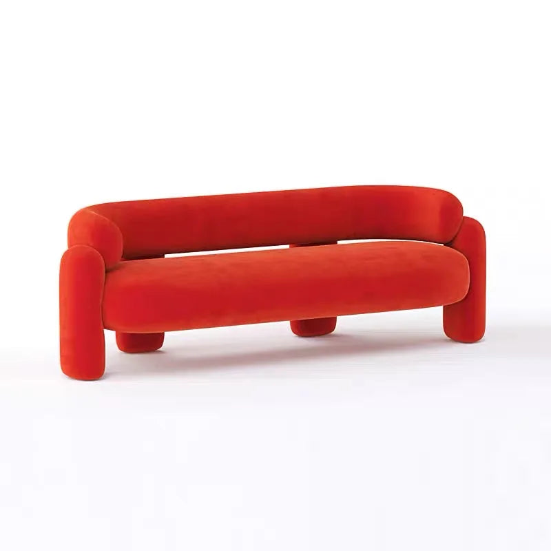 Cream single sofa chair designer lazy living room balcony modern simple and lightweight luxury reception lounge chair
