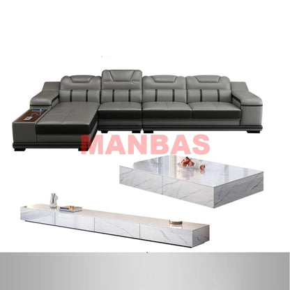 Genuine Leather Sofa Cama Leather Couch Big Sofas Sleeper Sofa Set Living Room Furniture Sofas Modernos Para Sala Sectional Sofa