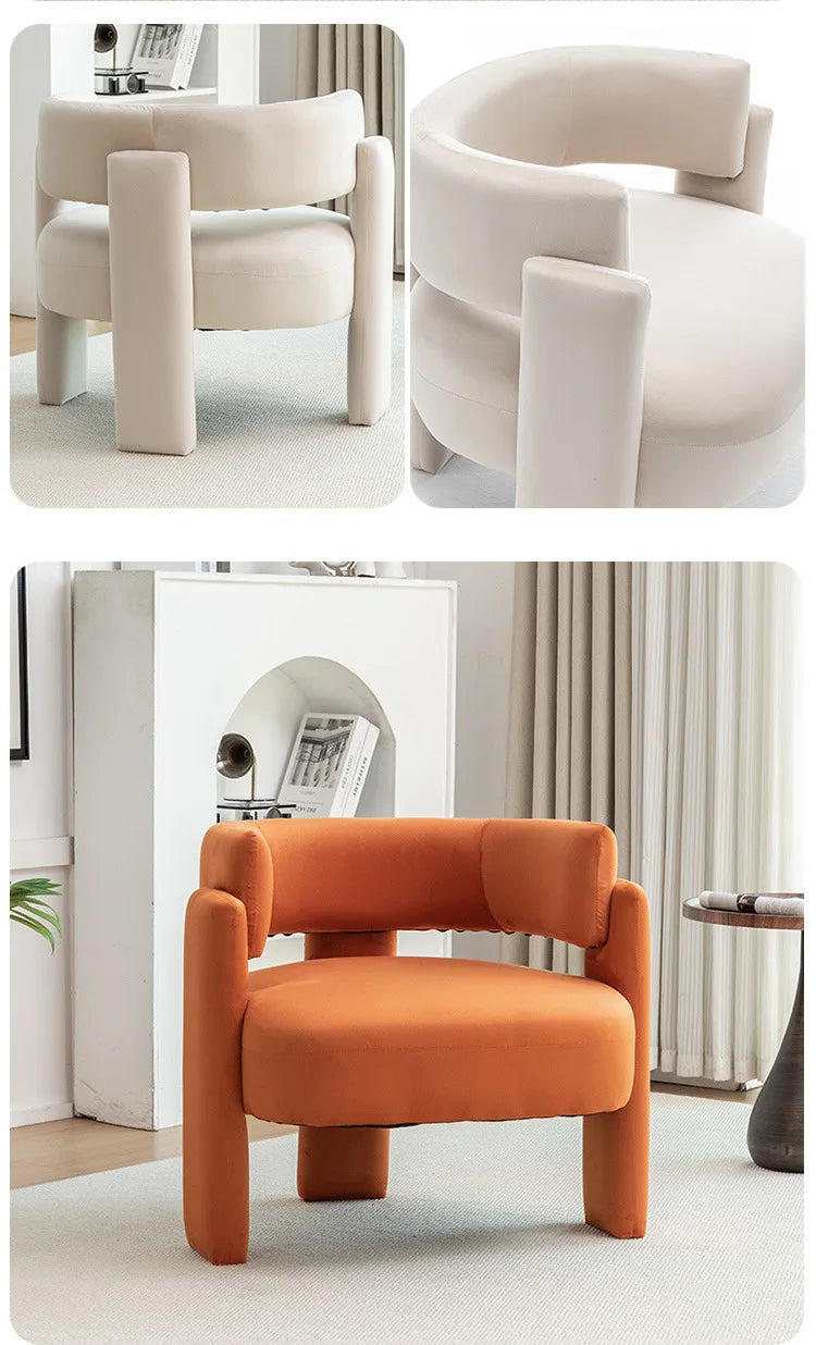 Luxury cream style new Chinese office simple integration super soft negotiation guest sofa chair leisure single chair