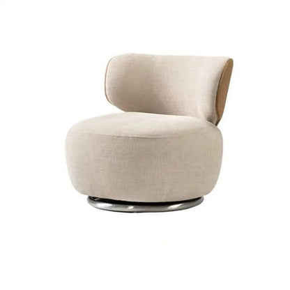 Modern Single Swivel Sofa Chair for Living Room Light Luxury Creative Leisure Minimalist Reception Negotiation Chair for Balcony