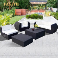 Budget-friendly Outdoor Rattan Woven Sofa, Outdoor Garden, Villa, Courtyard Balcony, Casual Corner Sofa, Coffee Table