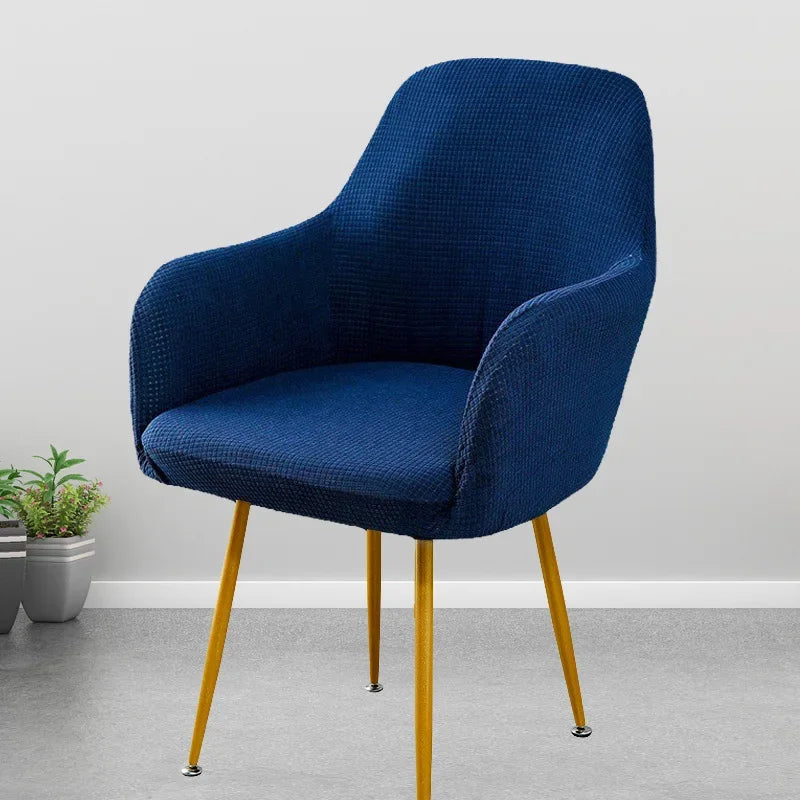 Cover Decoration Polar 1pc Seat Slipcover High Hotel Arm Wedding Chair Bar Elastic Dining Covers Armchair Adjustable Fleece Home