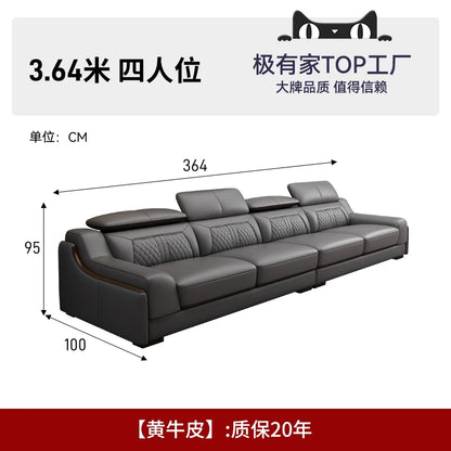 Genuine Leather Modern Sofas Luxury Recliner Comfortable Relax Armchairs Sofas Bedrooms Lazy Sillas Para Sala De Estar Furniture