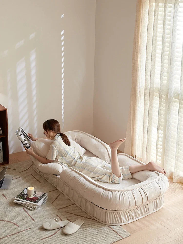 -Human Dog Multi-fuctional Napping  Lazy Sofa Folding Lying Sleep Adjustable Washable Small Living Room Huge Single Sofa Bed