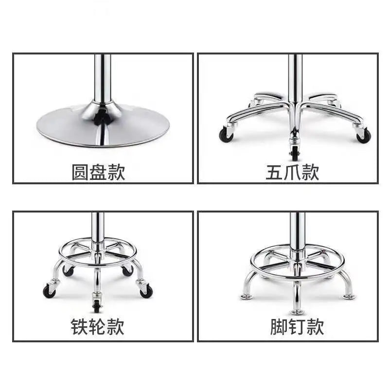 Bar Chair Bar Chair Stool Stool Haircut Chair Rotating Lifting Round Stool Backrest Pulley Chair Large Work Stool Supply