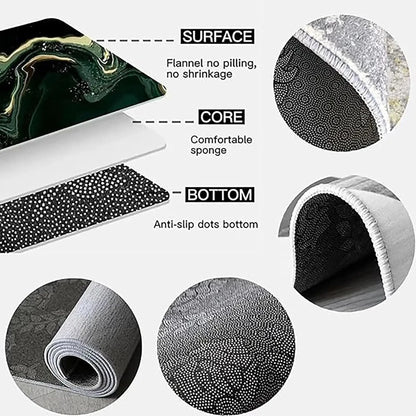 VIKAMA Nordic Minimalist Loop-Pile Rug - Stylish Living Room & Bedroom Carpet, Durable Stain-Resistant Floor Home Decor