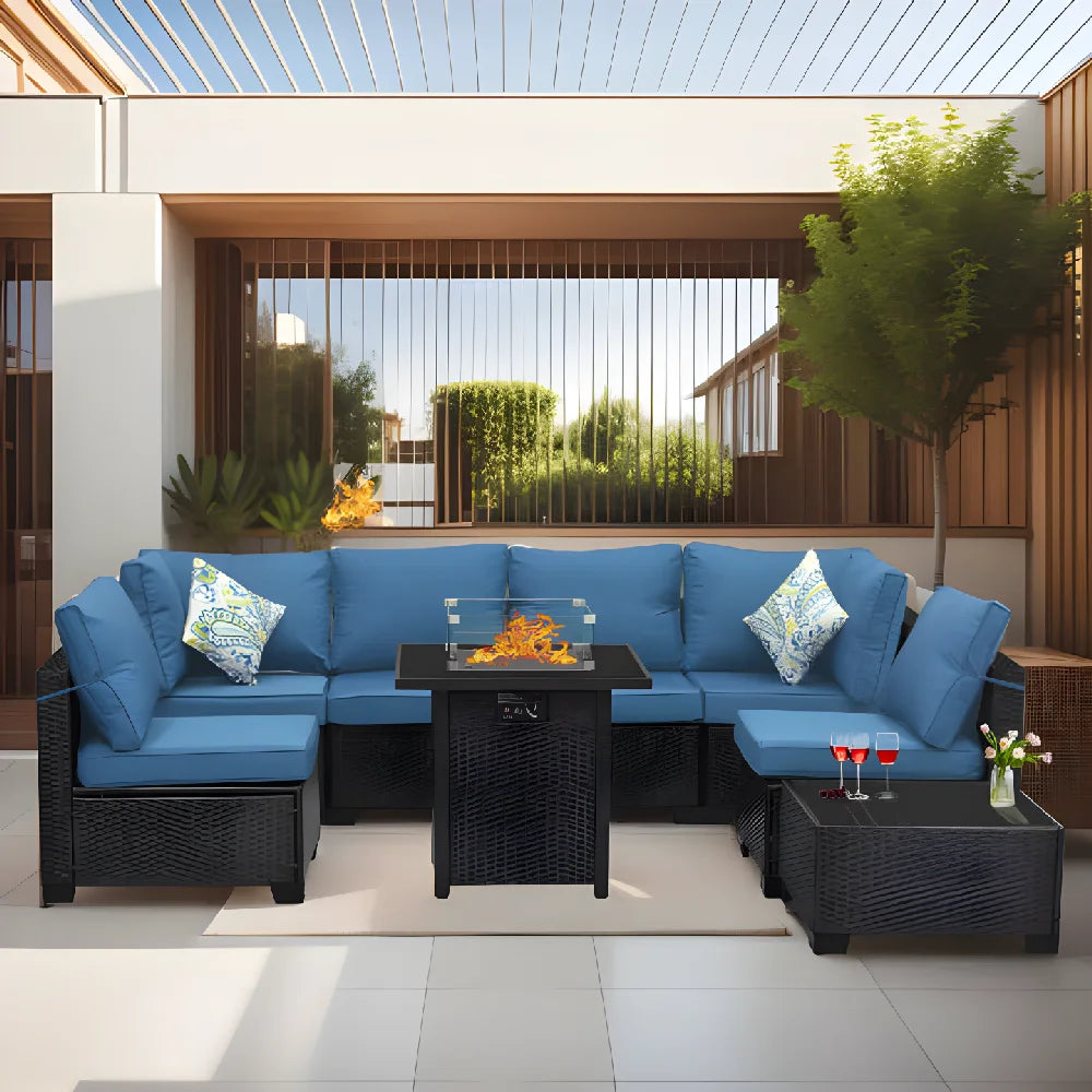 Hot Selling and Popular Leisure Rattan Sofa Home Set for Indoor or Courtyard Use