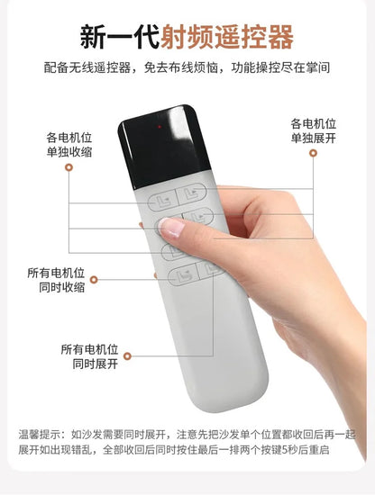 Relaxing Genuine Leather Sofa Living Room Electric Reclining Italian Sofa Lounge Luxury Divano Soggiorno Furniture Home