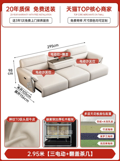 Minimalist Modern Sofa Electric Adults Cushion Comfortable Double Sofa Floor Apartment Divani Da Soggiorno Home Accessories