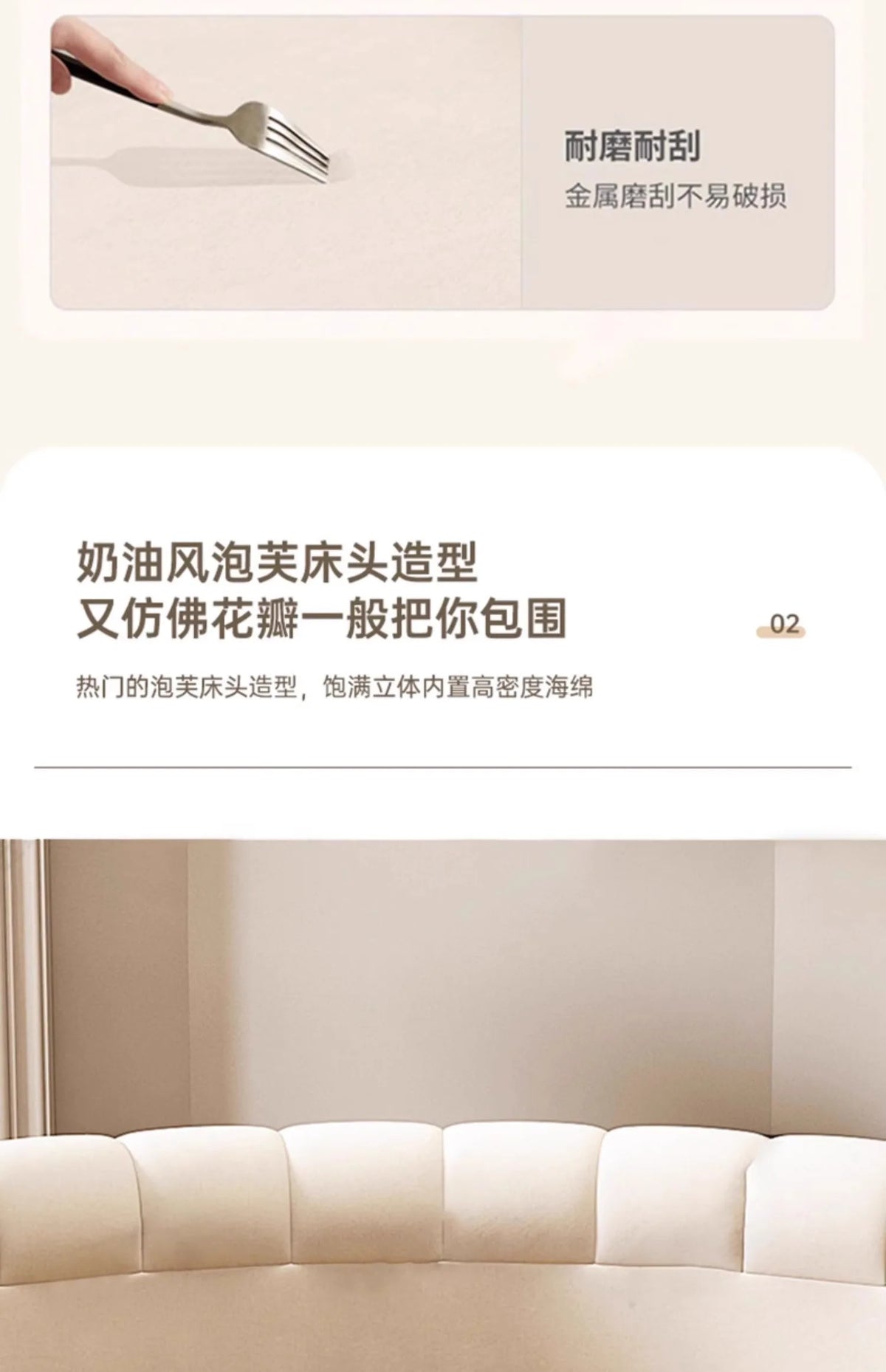 Fabric Round Bed Cream Wind Simple Double Wedding Light Luxury Adult Comfortable Bed Unusual High Quality Muebles Furniture