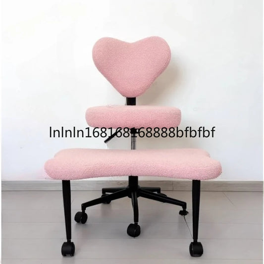 Cross Leg Chair - Meditation Chair with Wheels, ADHD Chair, Height Adjustable Seat, Adjustable Footstool