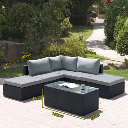 Imitation rattan sofa leisure courtyard garden sun room outdoor outdoor balcony corner waterproof