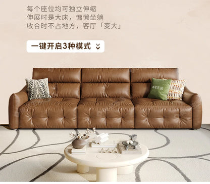 French Scalable Electric Sofa Bed Modern Designer Creativity Puff Sofa Comfort Lounge Living Room Furniture Canape Salon FYES