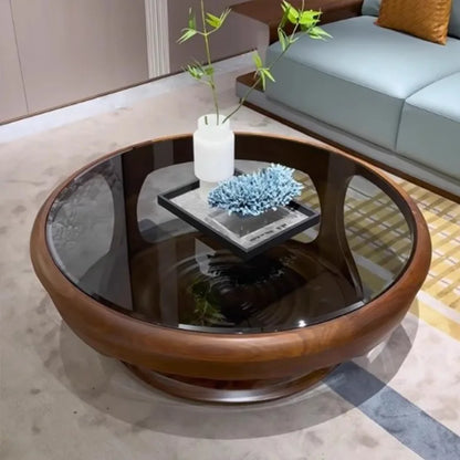 Table basse japonaise en bois massif, minimaliste italien, Table basse de luxe pour salon, Style Wabi-Sabi, meubles de maison créatifs FYCT