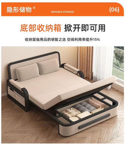 Sofa bed folding dual-purpose 2025 new single bed small apartment living room balcony folding bed multi-functional retractable b