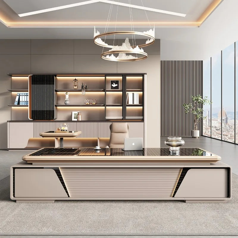 Bedroom Computer Office Desk Cheap Computer Gaming Drawer Conference Office Desk Reception Space Saving Tavolo Salon Furniture