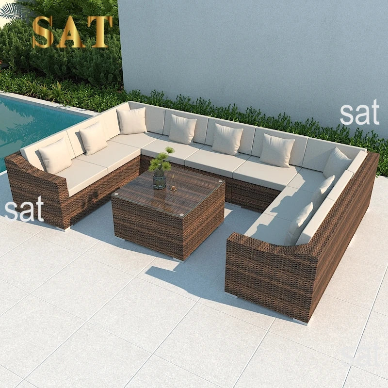 # Rattan Outdoor Wicker Patio Garden Sofa Fancy Sofa and Table Sets