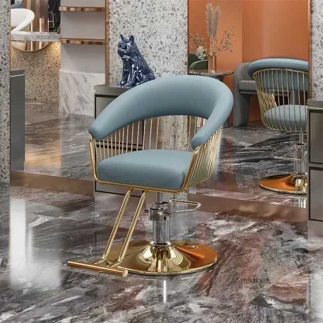 High end, stainless steel, dining chair, single sofa chair designer