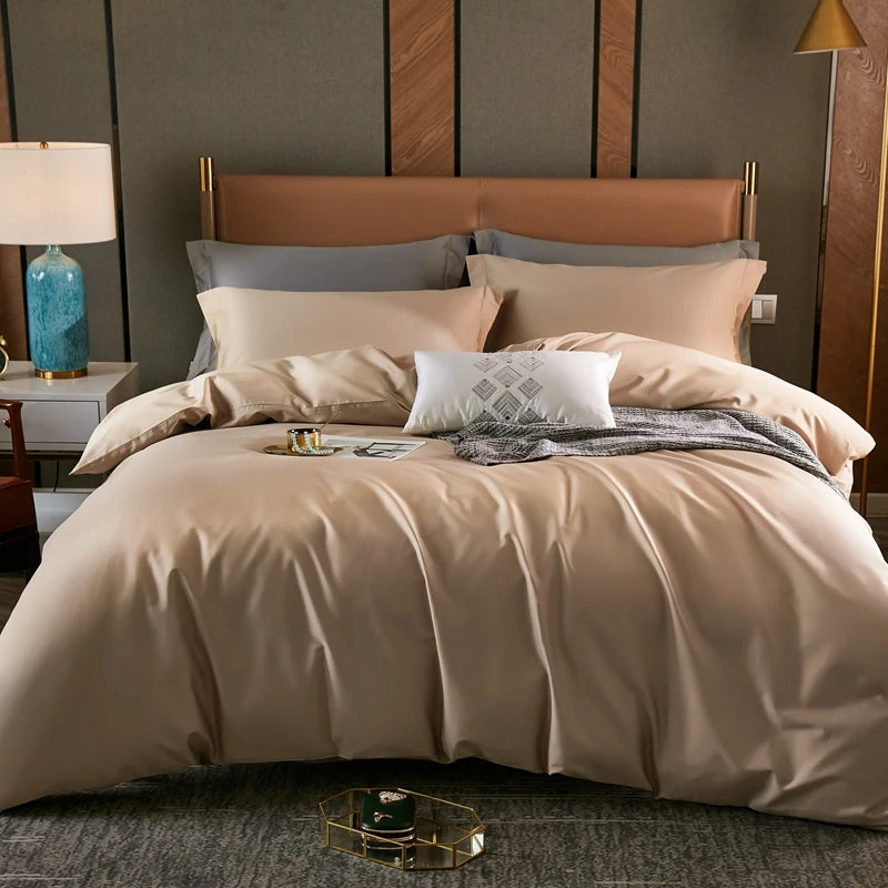New Silk Duvet Cover Solid Color Mulberry Silk Quilt Cover Multi-Size Quilt Cover Single Double Bed Quilt Cover 230x260cm