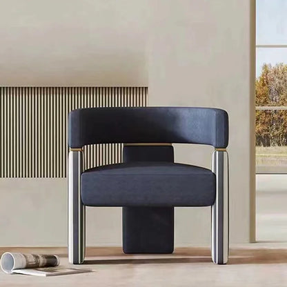 Modern simple fabric negotiation leisure sofa chair designer single  Internet celebrity  Nordic metal leisure chair
