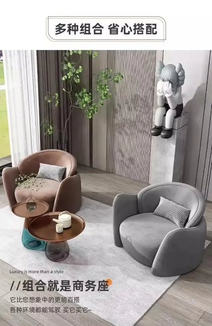 Living Room Leisure Home Hotel Reception Area Simple Sofa Chairs Chaise Lounge Light Luxury Single Sofa Chair Small Apartment