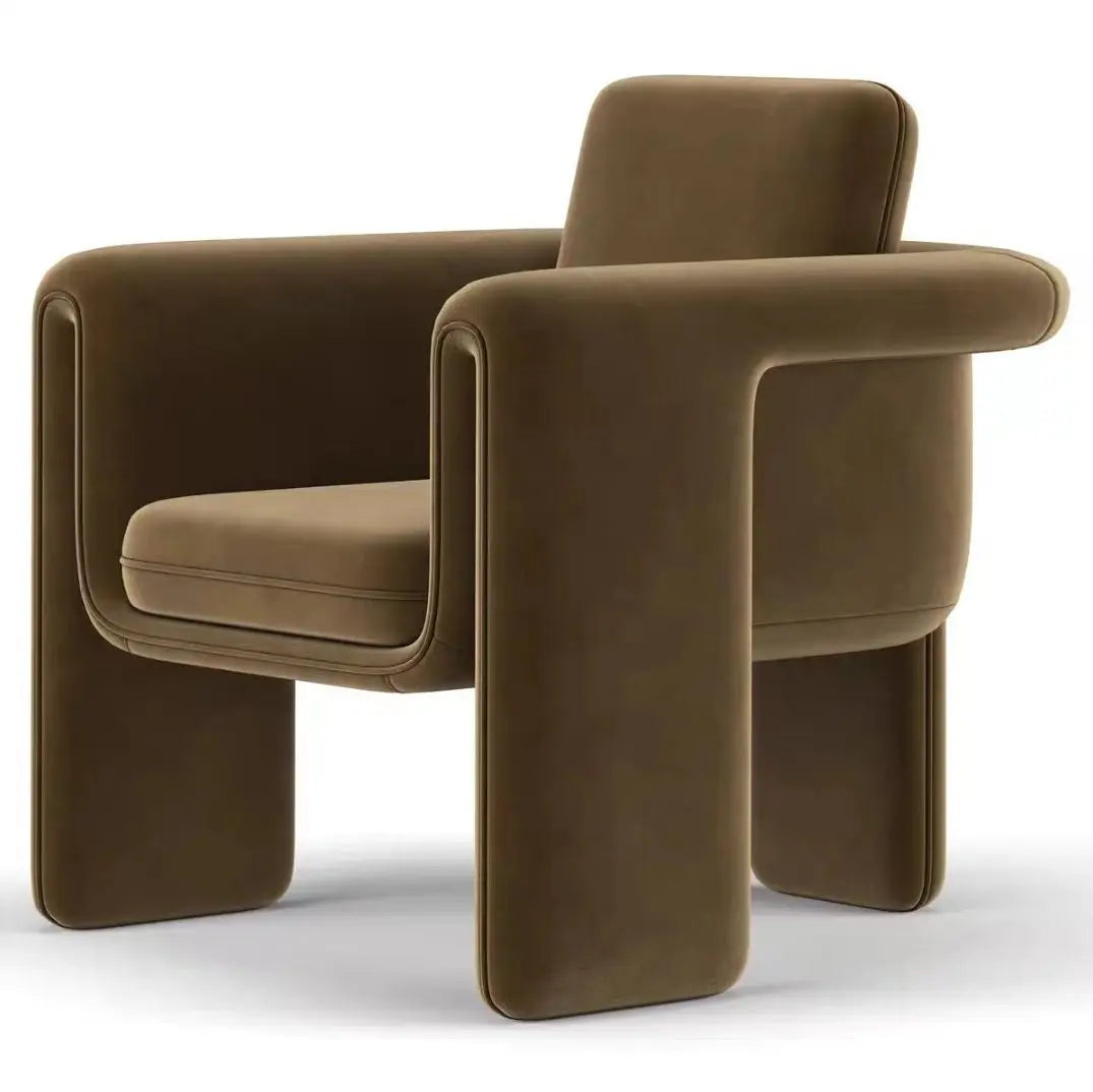 Light luxury fabric single sofa chair modern simple tiger chair