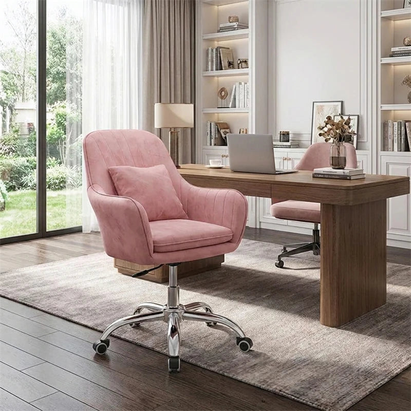 Ergonomic Nordic Office Chair Modern Design with Armrest Soft Cushion Lift Swivel Backrest Computer Chair for Home Conference