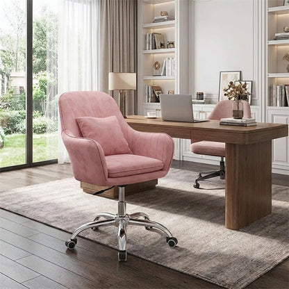 Ergonomic Nordic Office Chair Modern Design with Armrest Soft Cushion Lift Swivel Backrest Computer Chair for Home Conference