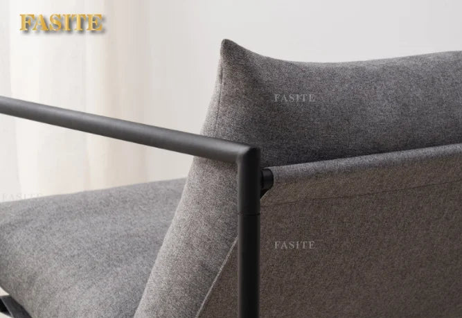 Aidan Metal Framed Sling Accent Chair, Light Grey luxury modern sofa sofa cama